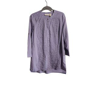 DKNY Pure Sleeveless Floral blouse Size XL Yellow‎ high neck